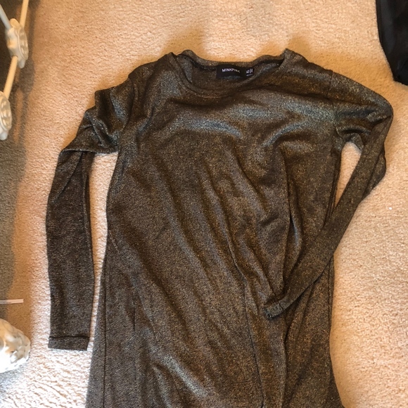 MINKPINK Shimmery Long Sleeve Mini Dress - Picture 3 of 3